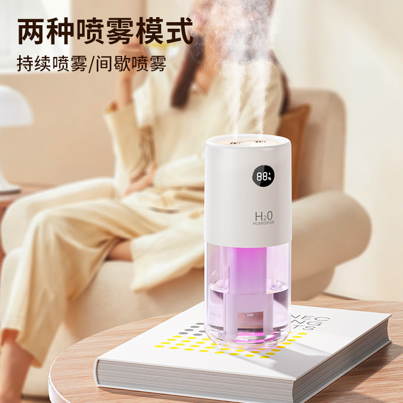 hot-selling car dual-spray humidifier usb home office desktop silent small sterilization atomizer wholesale