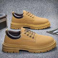 Spring summerbootsmenfashiontrendyeasiest for matchbritish style short bootslow ankleworkwear shoesthick solecasual shoes