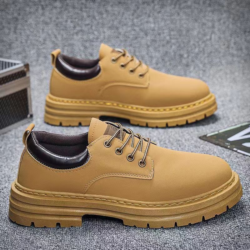 New arrivalabrasion resistantlow ankle short bootsnew arrivalspring summermenretro british stylebootseasiest for matchthick solecasual shoes