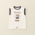 Handsome baby jumpsuit summer baby vest newborn sleeveless clothes thin summer clothes cartoon romper
