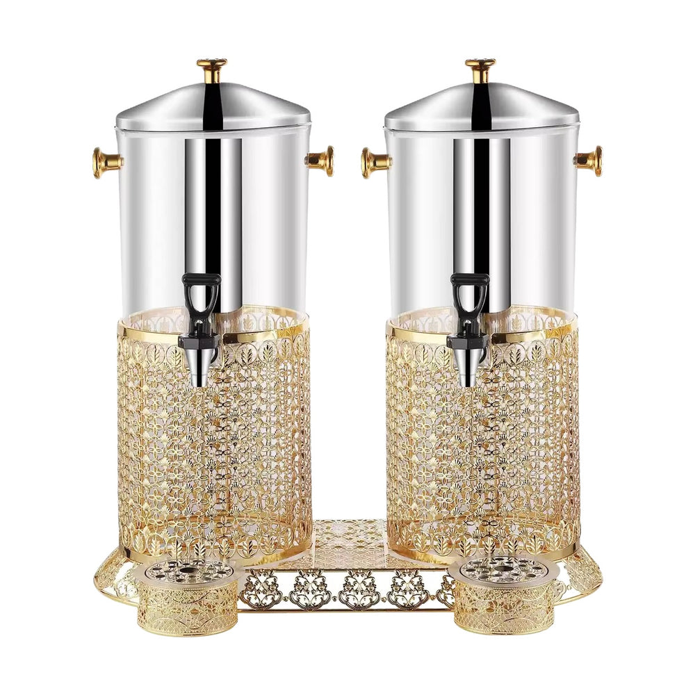 Commercial stainless steel self-service beverage dispenser, 8l european-style cold drink & juice machine, hotel & restaurant water dispenser