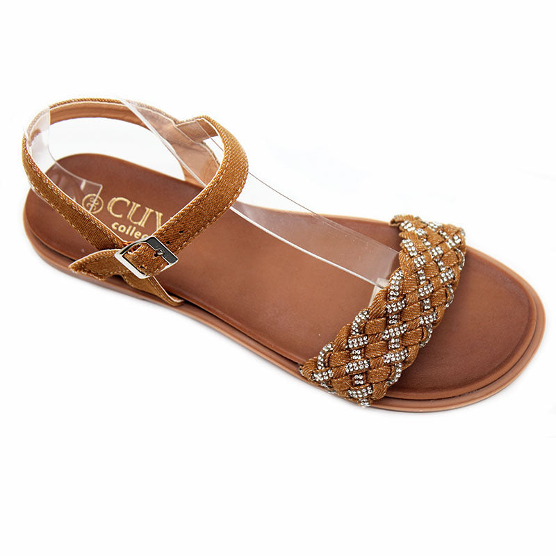 Cape Verde wholesale sandals stall spot wholesale women's shoes fashion woven rhinestone sandals