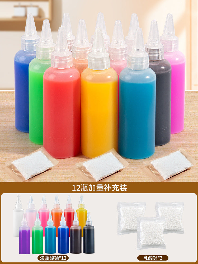 Mushroom water baby children DIY handmade magic water elf kitchen toy puzzle boy girl birthday gift