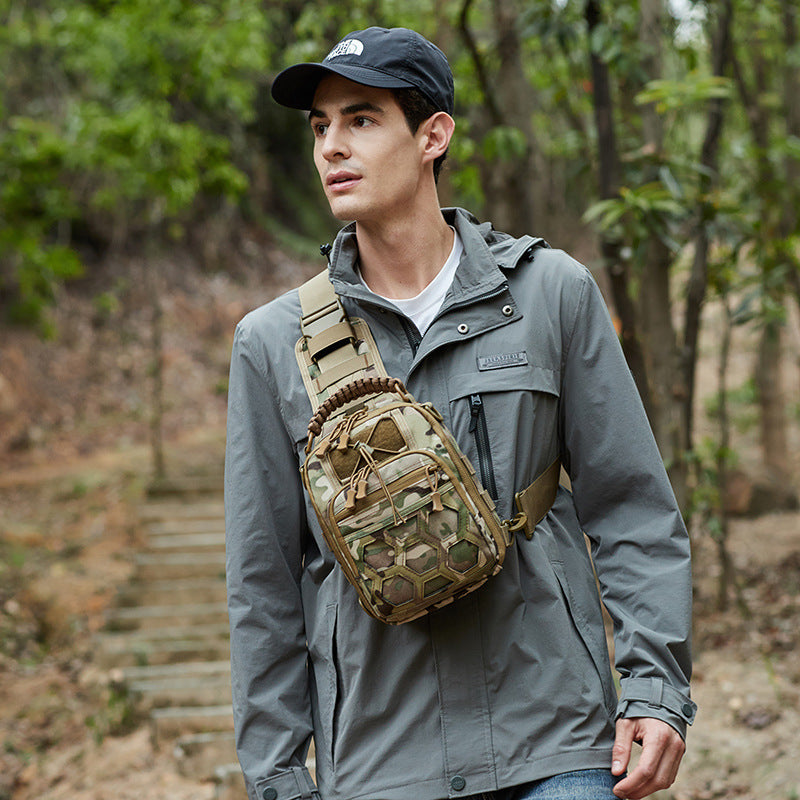 Cross-border  outdoor sports shoulder backpack outdoor new shoulder bag jungle camouflage multi-functional shoulder bag