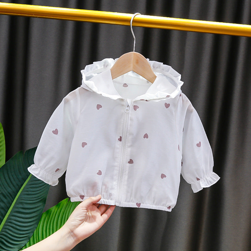 Baby girl summer  new arrival: lightweight, breathable air conditioning shirt for toddlers and infants