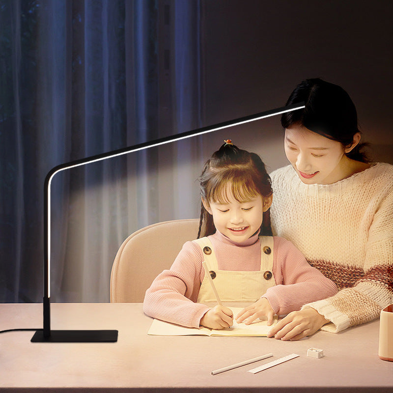 Full spectrum led desk lamp - eye protection for bedroom, study, and students - flicker-free, ideal for reading and writing