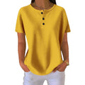Ready-to-ship, cross-border amazon, foreign trade, fashionable crew neck waffle knit 2026 summer new style solid color pullover loose top