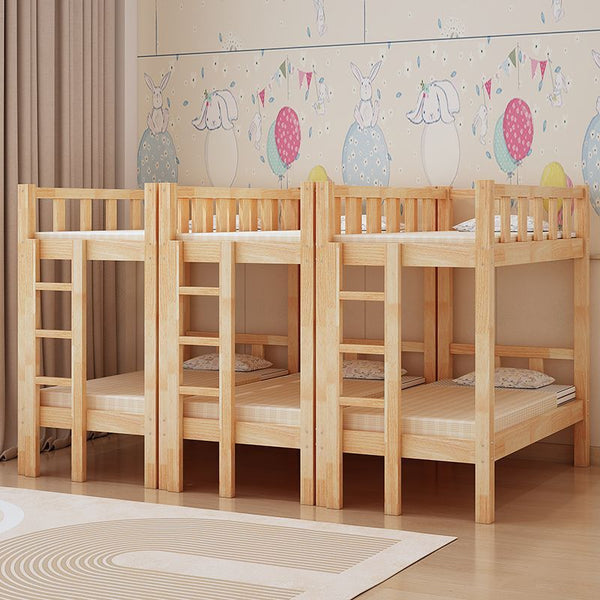 Custody class bed oak solid wood bunk bed kindergarten school dormitory bed lunch break size style can be determined