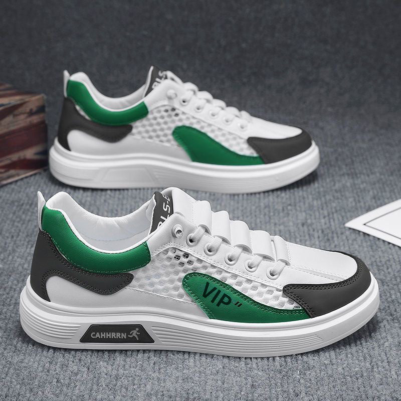 Men's shoes 2024 summer new arrival: large mesh sneakers - fashionable, trendy, versatile, non-slip, breathable mesh casual shoes, trendy sneakers