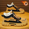 Men's cotton-padded boots 2025 new winter fleece-lined warm outdoor hiking waterproof non-slip high-top work martin snow boots