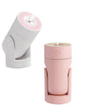Car desktop bedroom humidifier - oscillating, adjustable, color-changing ambient night light, aromatherapy, car humidifier