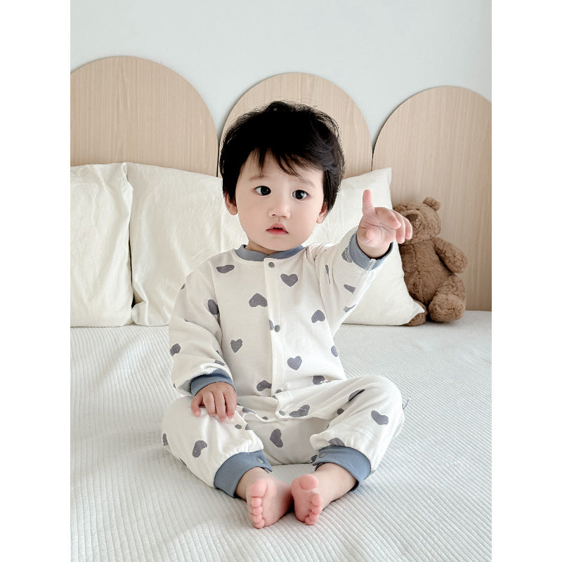 Baby romper  spring/autumn cartoon newborn bodysuit unisex baby loungewear casual crawling suit