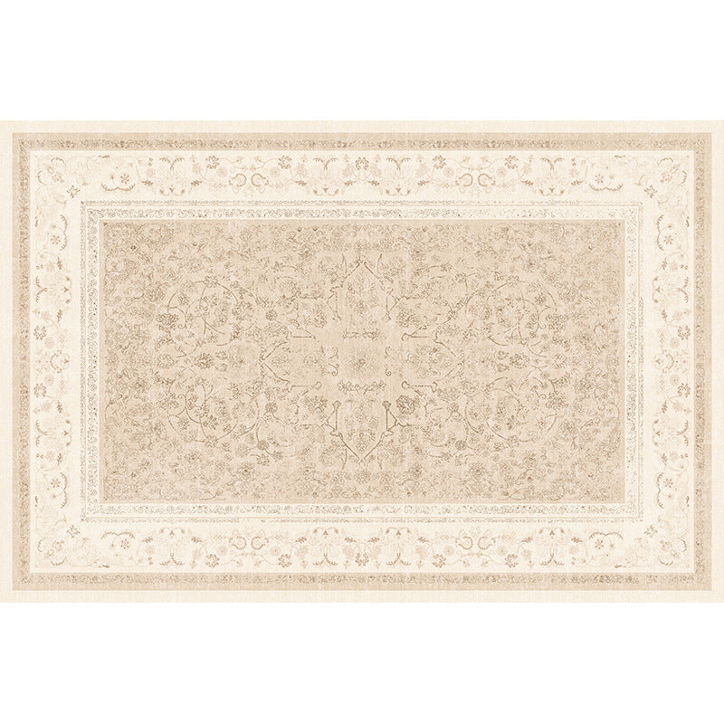 Carpet living room green french retro medieval style no-wash waterproof sofa bedroom easy-care classy floor mat