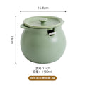 Accessible luxury lard filled ceramic kitchen seasoning storage jar multi-purpose seasoning jar with spoon for home chili jar wholesale