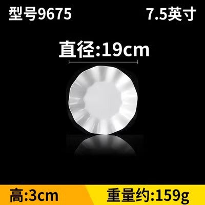 Fat beef plate melamine hotpot restaurant buffet plate tableware barbecue plate commercial side dish dish lettuce bucket haidilao