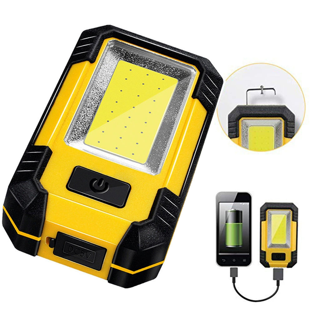 Cross-border LED work light COB maintenance light maintenance light flashlight emergency power bank outdoor magnet mini