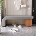 Waiting chair hair salon rest area bench sofa industrial style bench classyaccessible luxury ultra narrow