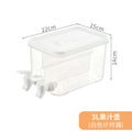 Large-capacity cold water bottle summer cold drink fruit tea iced water bucket large-capacity faucet for home transparent bottle