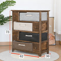 Simple solid wood bedside table casual bedroom bedside table retro storage cabinet drawer cabinet pastoral rattan storage cabinet