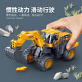 kids inertial engineering vehicle series artificial excavator bulldozer 3-6 years old boy toy car model