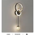 High-end gold black wall lamp bedside lamp decorative background wall starry deer head led new engineering tv wall