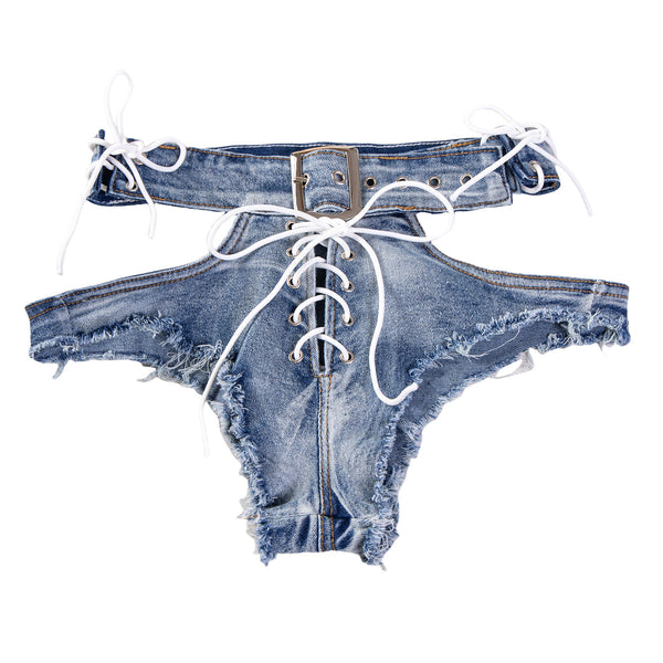 9035 #2024 New Sexy European and American  Rough Edge High Waist Skinny Jeans Denim Shorts Women