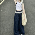 [nai fu butt curtain pants] girls summer thin quick-drying wide-leg workwear pants fashioneasiest for matchcasualpants