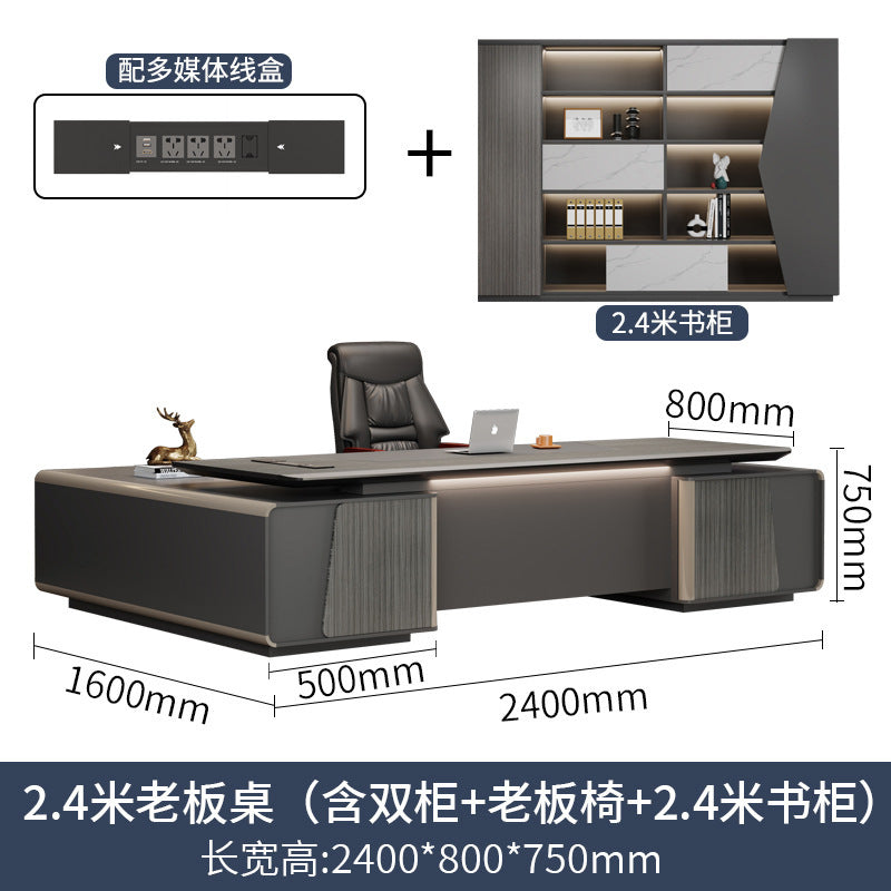 Accessible luxuryclassyelegant paint boss table office desk and chair combination classy executive desk casualpresident desk