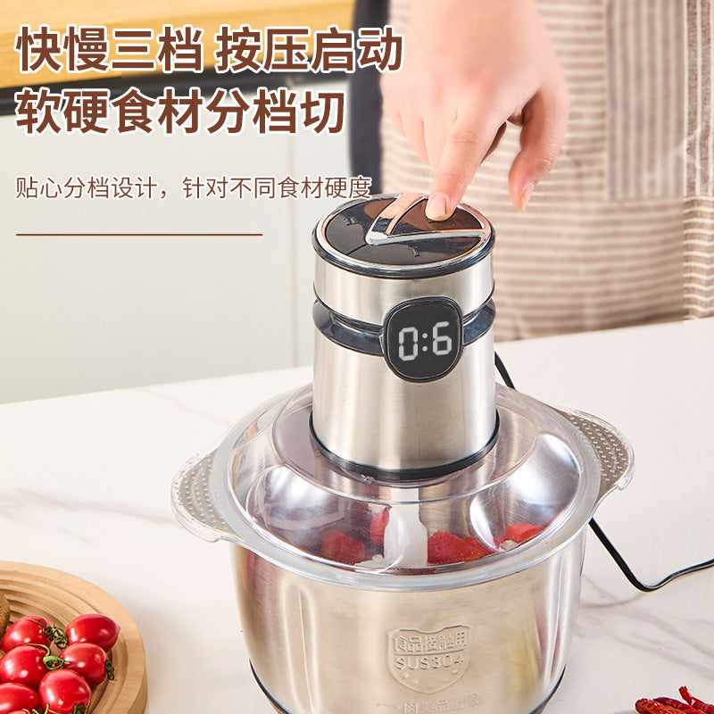multifunctional stainless steel meat grinder for homeelectric food supplement meat grinder large capacity electric food processor wholesale