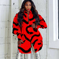 D3072  loose elegantwork clothingprinting lapel european and american large size foreign trade shirt skirt african dress