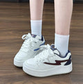 Korean style niche design retro student casual unisex couple skate shoes ins street style versatile flat bottom sneakers