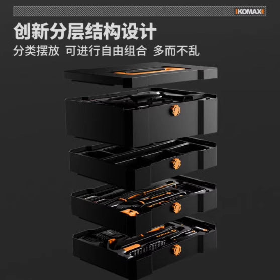 Home & daily use toolbox set - multifunctional hardware kit, electrician's specialized repair, family & car combination full set