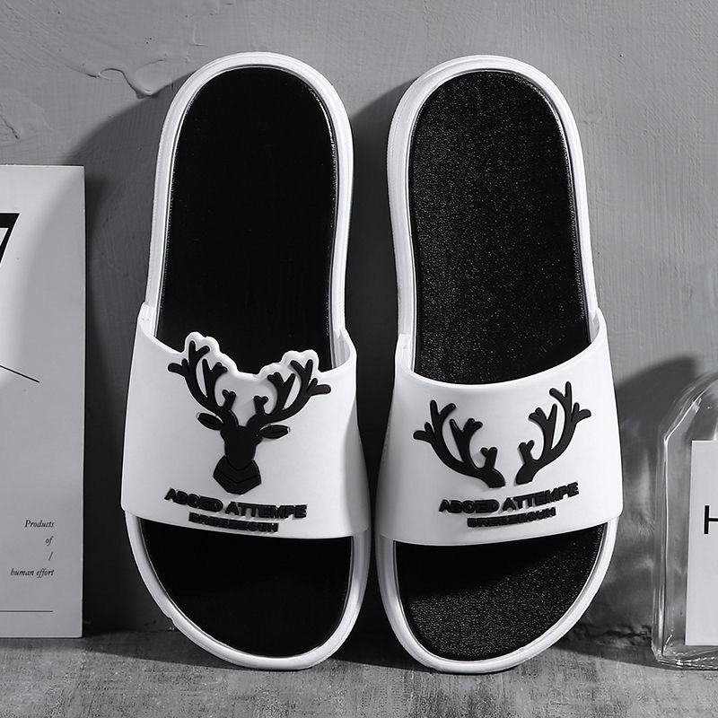 【dropshipping available】men's summer trendy korean style couple's flip-flops - indoor/outdoor home use, beach sandals