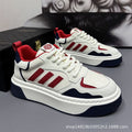 2026 spring new arrival: versatile plus-size men's athletic casual shoes - lightweight, durable, breathable white sneakers, trendy footwear for men