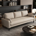 Small apartment sofa double three-person accessible luxury apartment rental room rest area reception clothing store b&b cat scratching leather wood