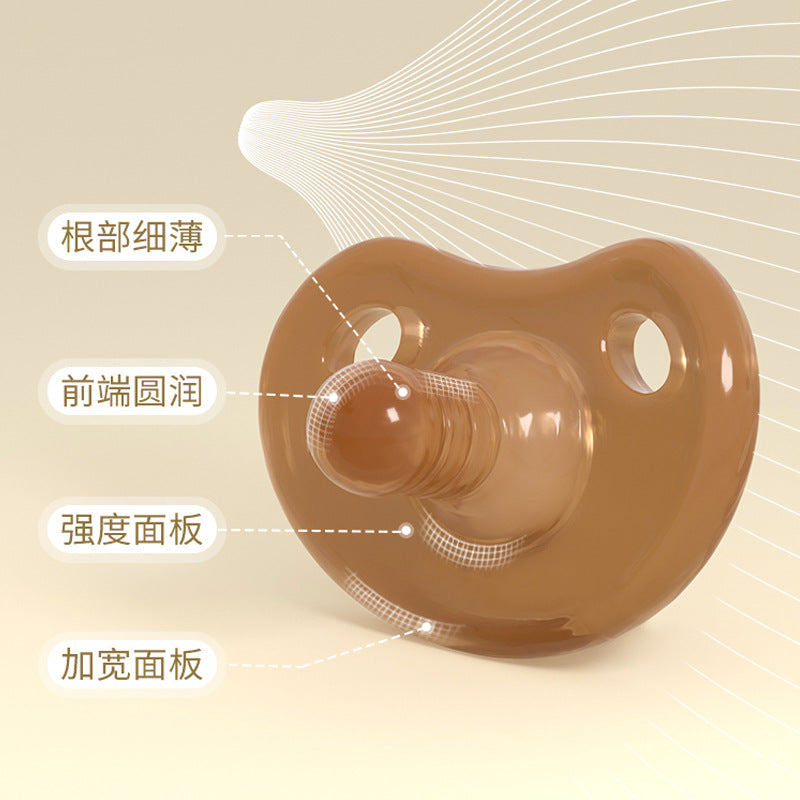 Customized new birthday night with super soft imitation breast milk baby weaning silicone pacifier food grade baby pacifier