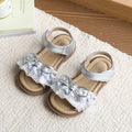 Summer new arrivals: korean style girls' bow-tie princess shoes - stylish open-toe sandals for big kids and toddlers