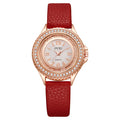 2025 new luxury rhinestone women's watch - fashionable and minimalist round quartz wristwatch for female students - wholesale