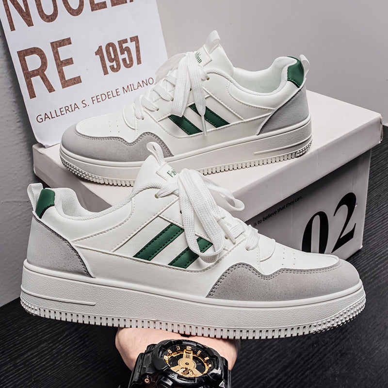Men's shoes 2026: versatile, trendy, breathable white sneakers - casual athletic shoes, student sports shoes, trendy skate shoes for men