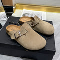 Retro style slippers for women summeroutwear2024new arrival half-cover couple style thick sole toe-cap half slippers stain-resistant sandals