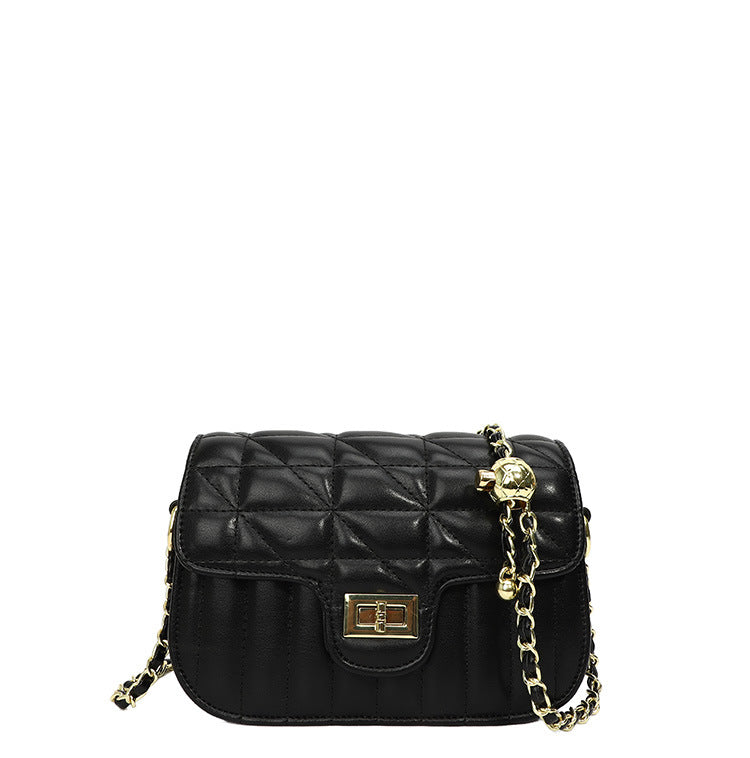 Wholesale of niche design small bags: new trendy diamond quilted chain fashionable minimalist shoulder & crossbody small square bags