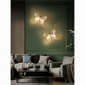 Kids' room bedside wall lamp -  new designer butterfly stairway aisle decorative light for girls' bedroom