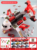 Firefighting transformation series [12 cars + 12 road signs set] + batteries