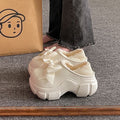Women's winter cotton slippers - 2025 new indoor home cute warm fuzzy bowknot fleece-lined cotton shoes