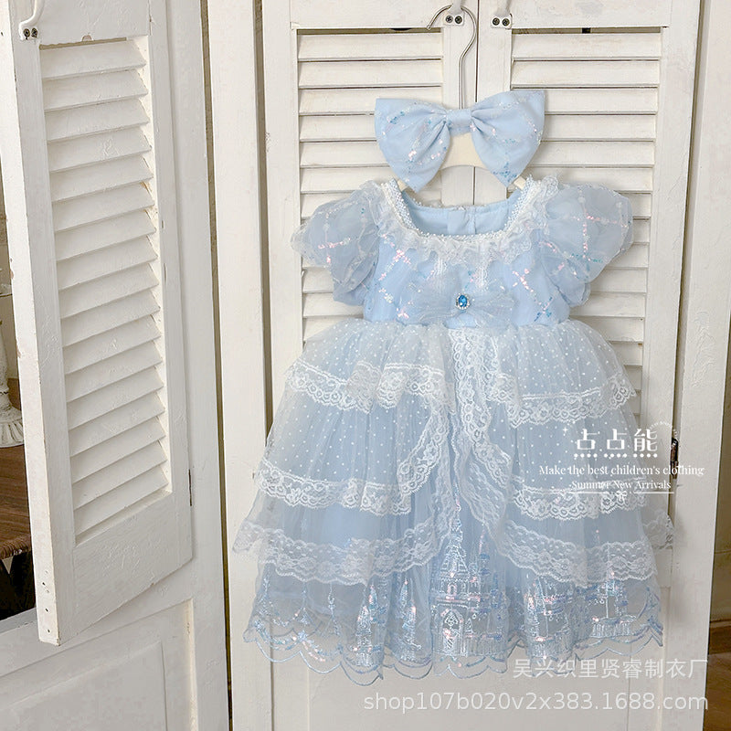 new girls' haute couture lolita princess dress - summer collection, children's dress, birthday party gown