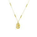 new arrivalcasual rose white shell pendant necklace for women classysensestylisheasiest for match stainless steel gold-plated necklace