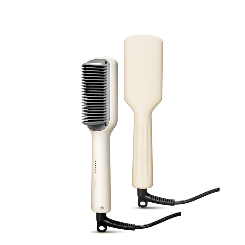 Cross-border popular Golden Rice hair straightener does not hurt the hair splint, small curling iron, electric comb, curling and straightening dual-purpose hair straightener