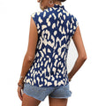 Pre-sale 72528#  cross-border women's fashion ins spring and summer versatile v neck printed shirt