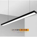 Led strip light ceiling fixture for live streaming, hair salons, gyms, supermarkets, offices, shops, and malls - rectangular pendant light