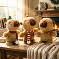 Who knows? the capybara that can sing, dance and learn to speak is too cute. the soft fufu capybara doll is full of healing feeling